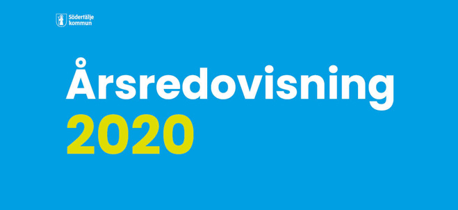 Bild med text Årsredovisning 2020