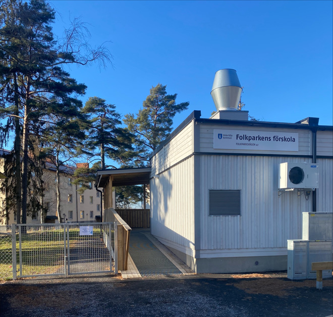 Exteriörbild Folkparkens förskola.